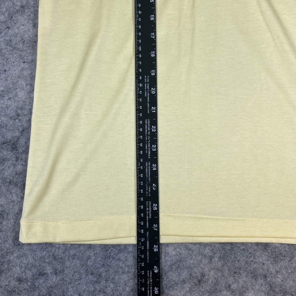 NWT Vintage Royale-Air Pastel Polo Men's M Yellow Front Pocket Polyester 70's - Picture 3 of 9